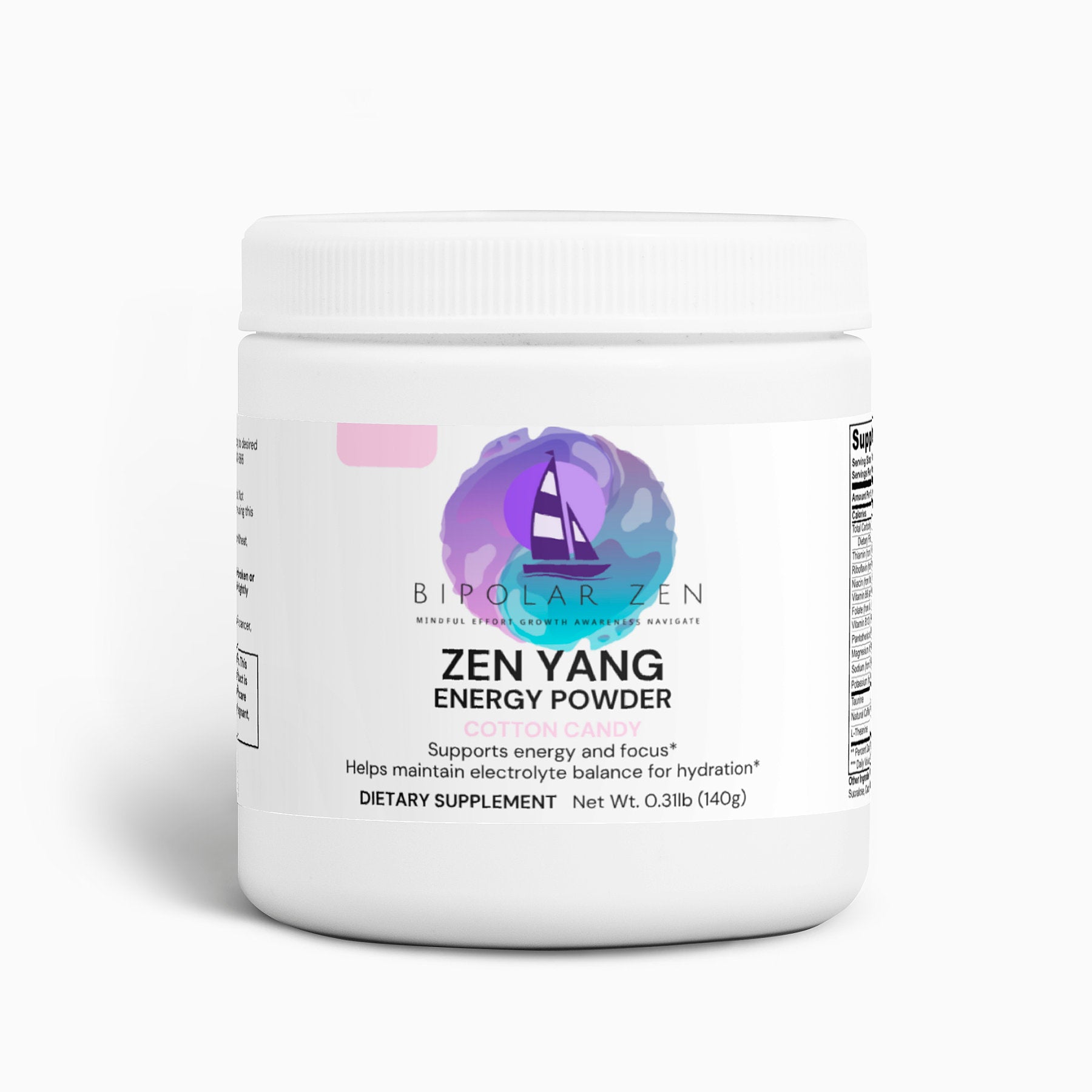 Zen Yang Energy Powder (Cotton Candy)