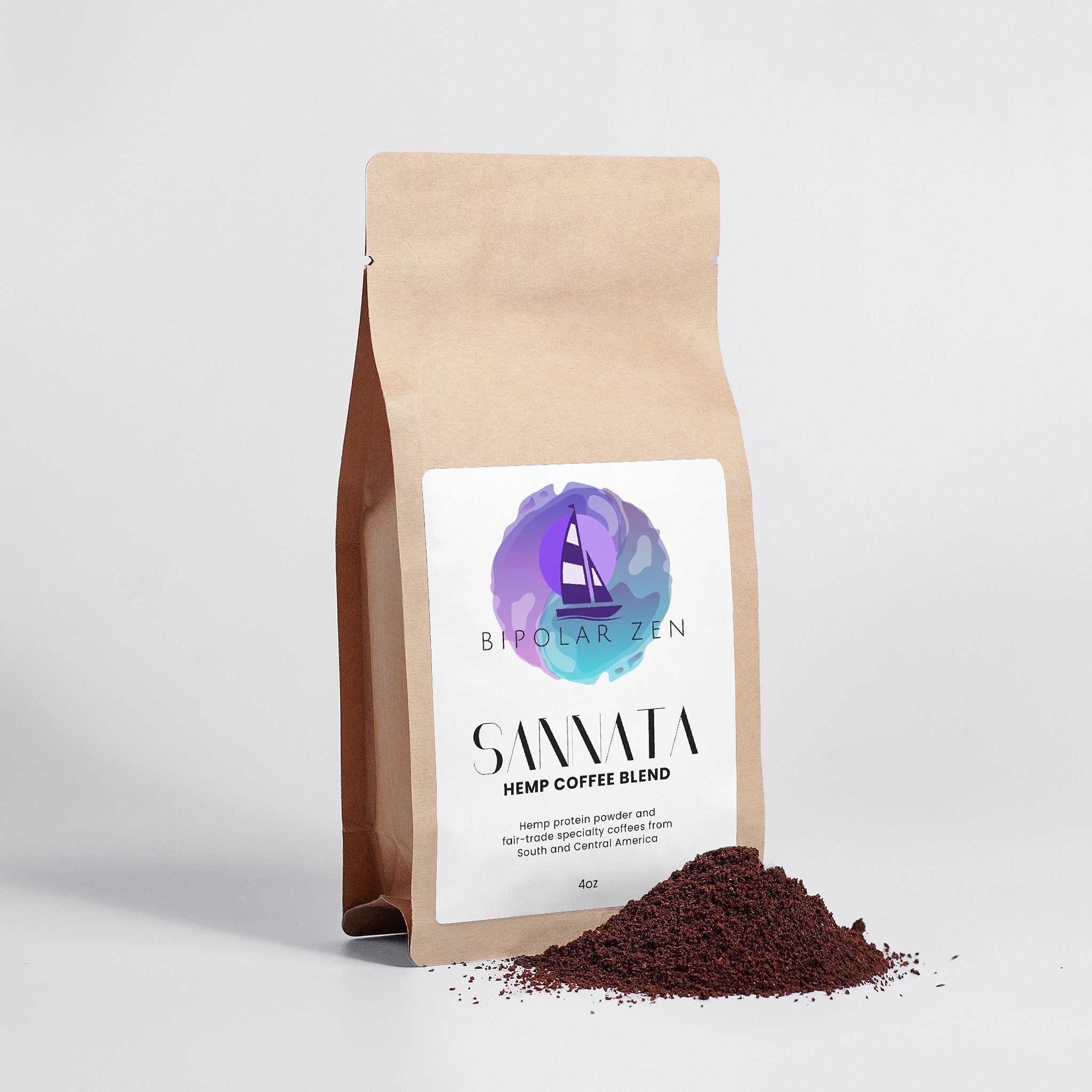 Sannata Hemp Coffee Blend - Medium Roast 4oz