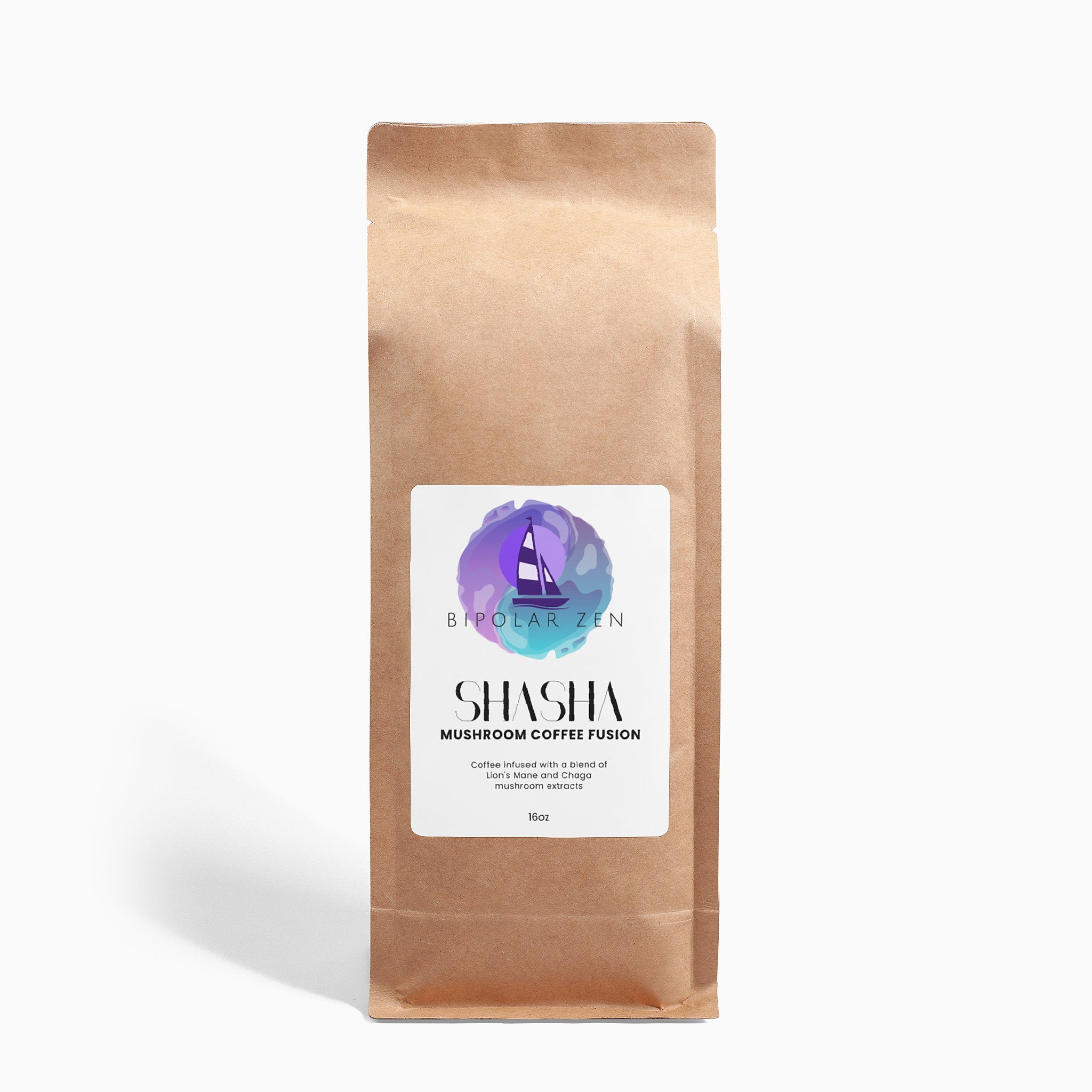 ShaSha Mushroom Coffee Fusion - Lion’s Mane & Chaga 16oz