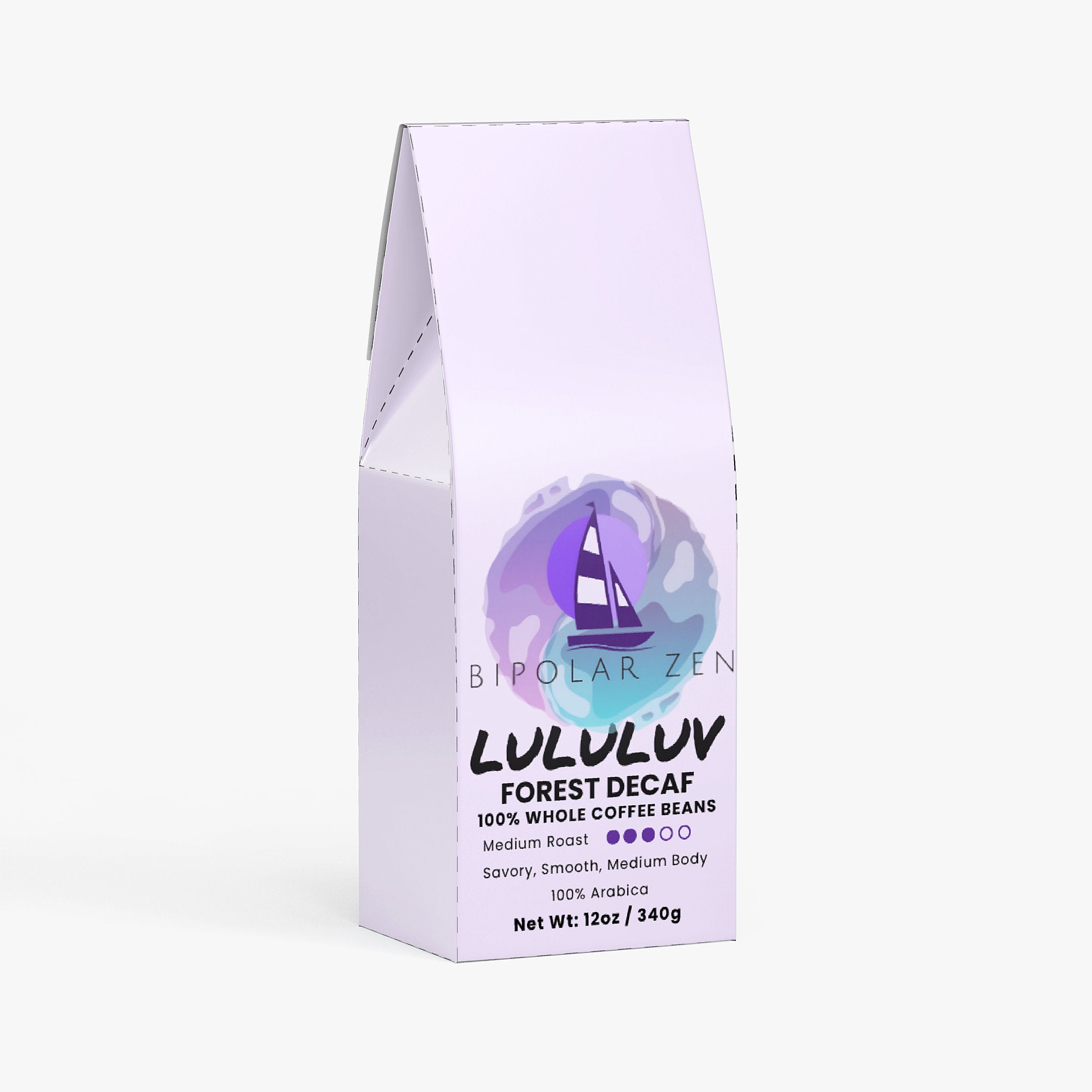 LULULUV Decaf | Medium Roast Coffee with Dark Chocolate & Herbal Notes | Swiss Water Process