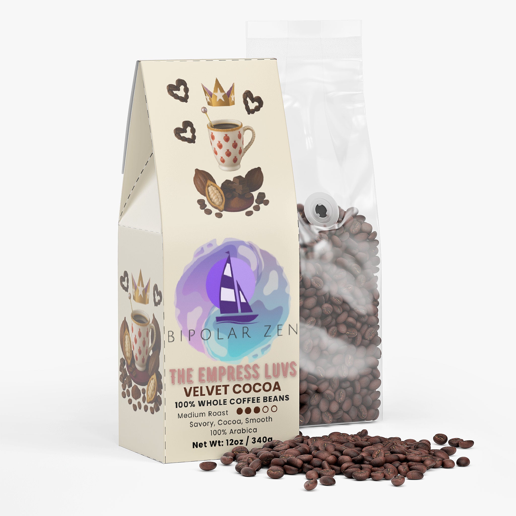 The Empress Luvs | Velvet Cocoa Coffee (Medium Roast)