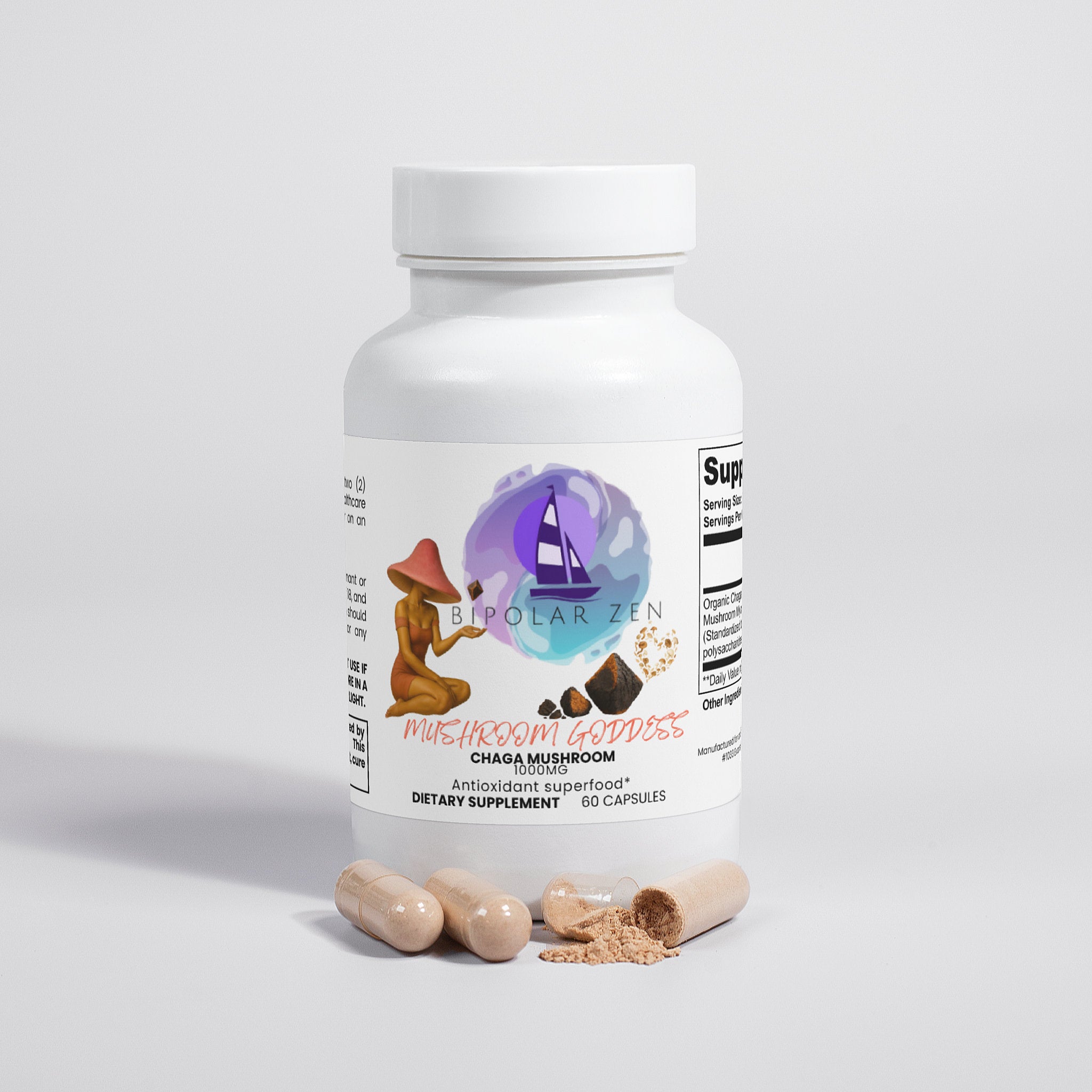 Mushroom Goddess | Chaga Mushroom 1000mg