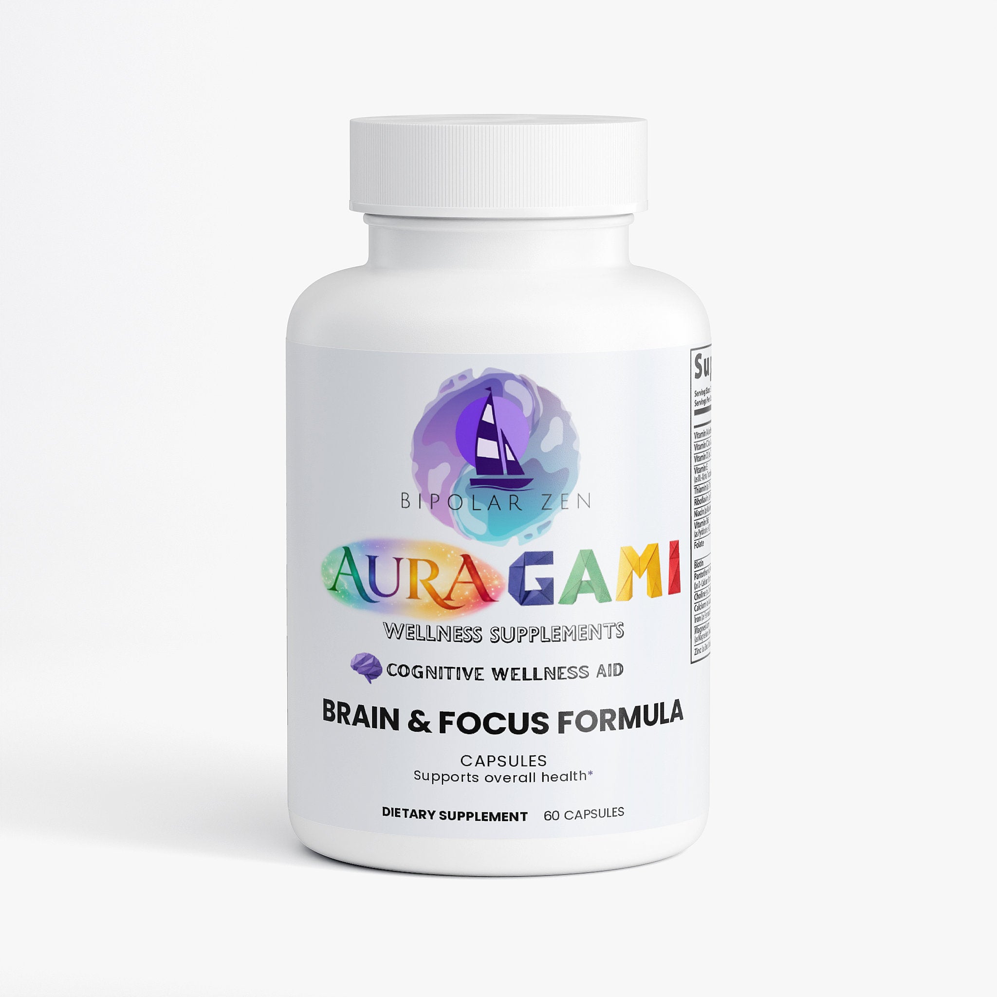 AuraGami Wellness Supplements | Brain & Focus Formula