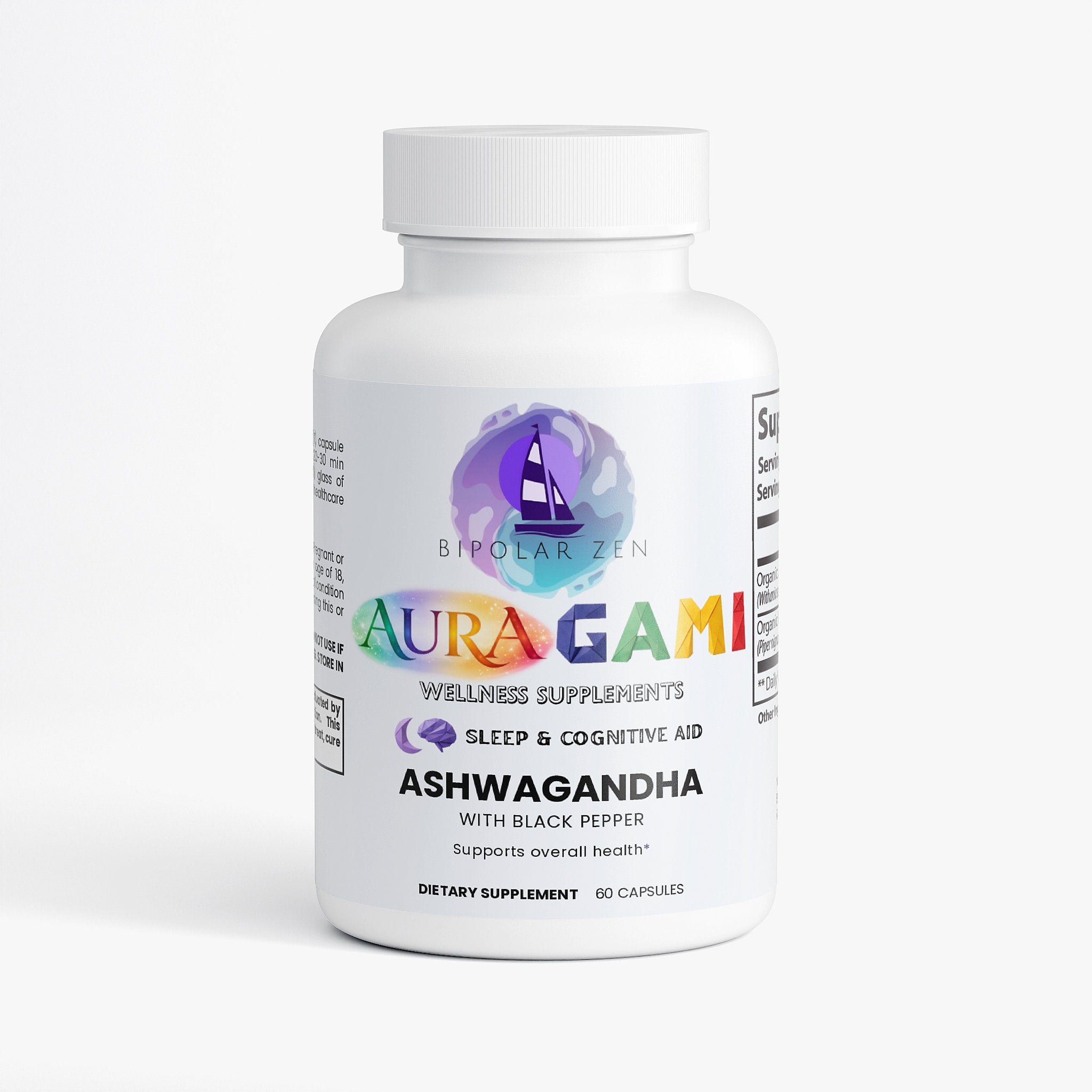 AuraGami Wellness Supplement | Ashwagandha with Black Pepper