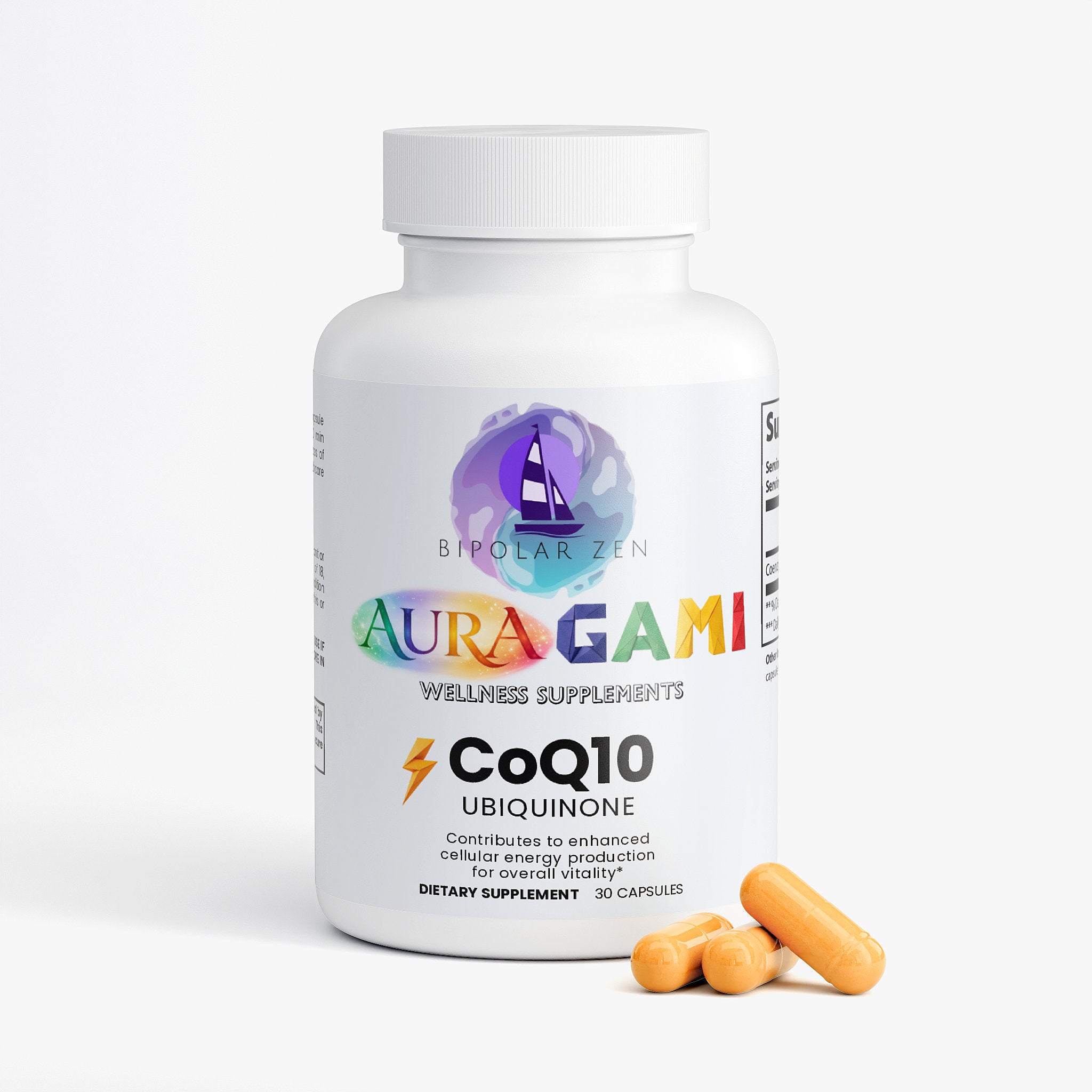 AuraGami Wellness Supplements | CoQ10 Ubiquinone