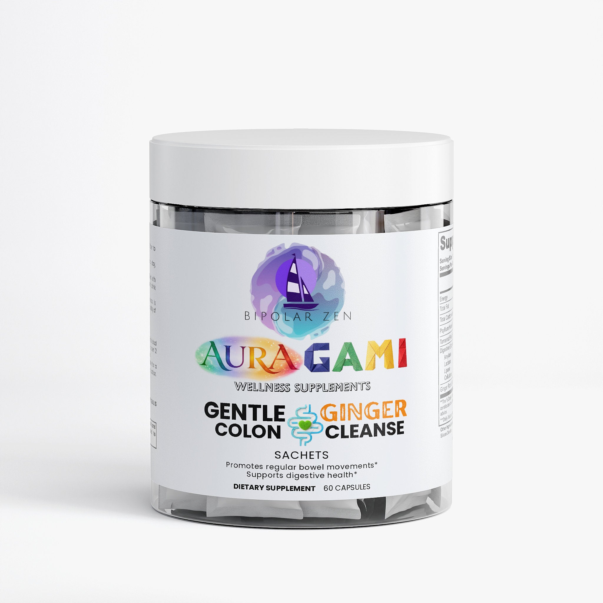 AuraGami Wellness Supplements | Gentle Ginger Colon Cleanse
