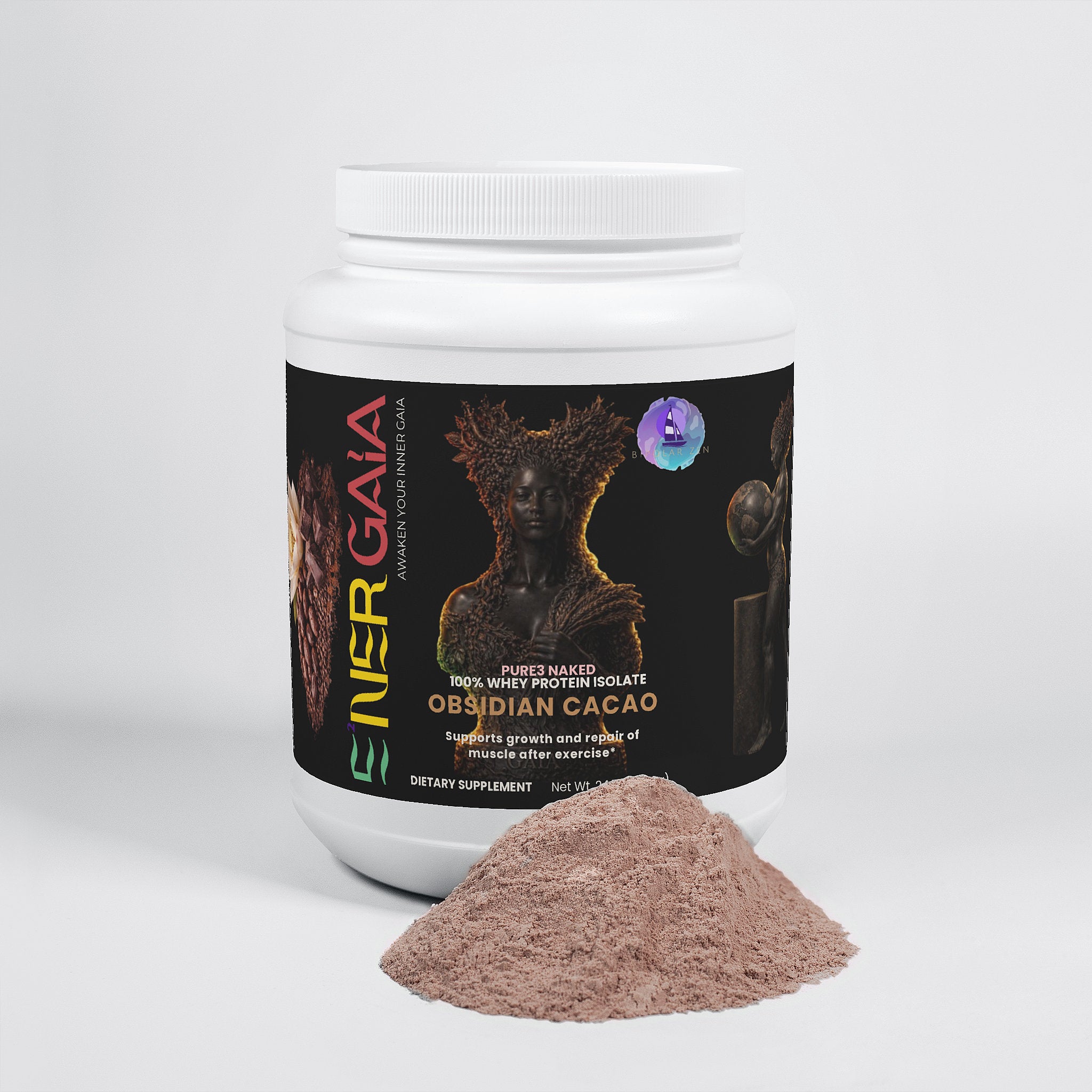 E²NERGAIA | Pure3 Naked 100% Whey Protein Isolate – Obsidian Cacao