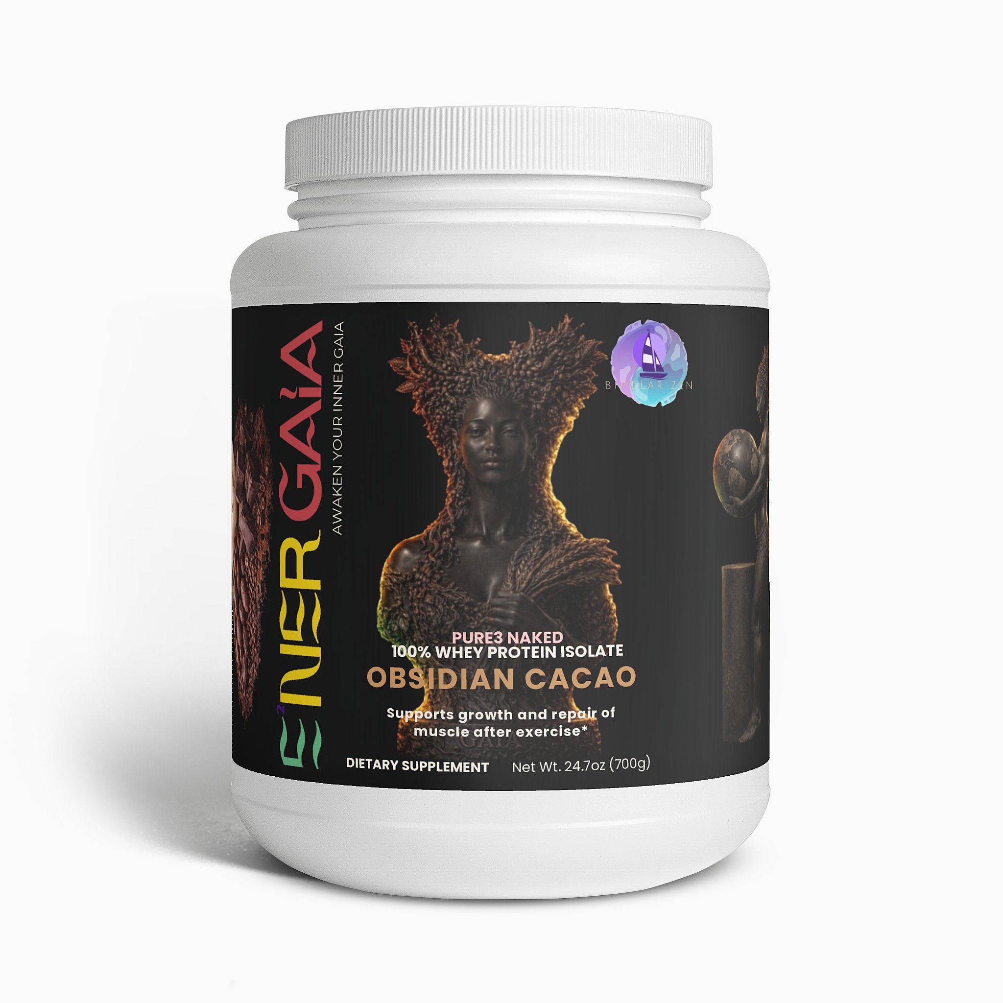 E²NERGAIA | Pure3 Naked 100% Whey Protein Isolate – Obsidian Cacao