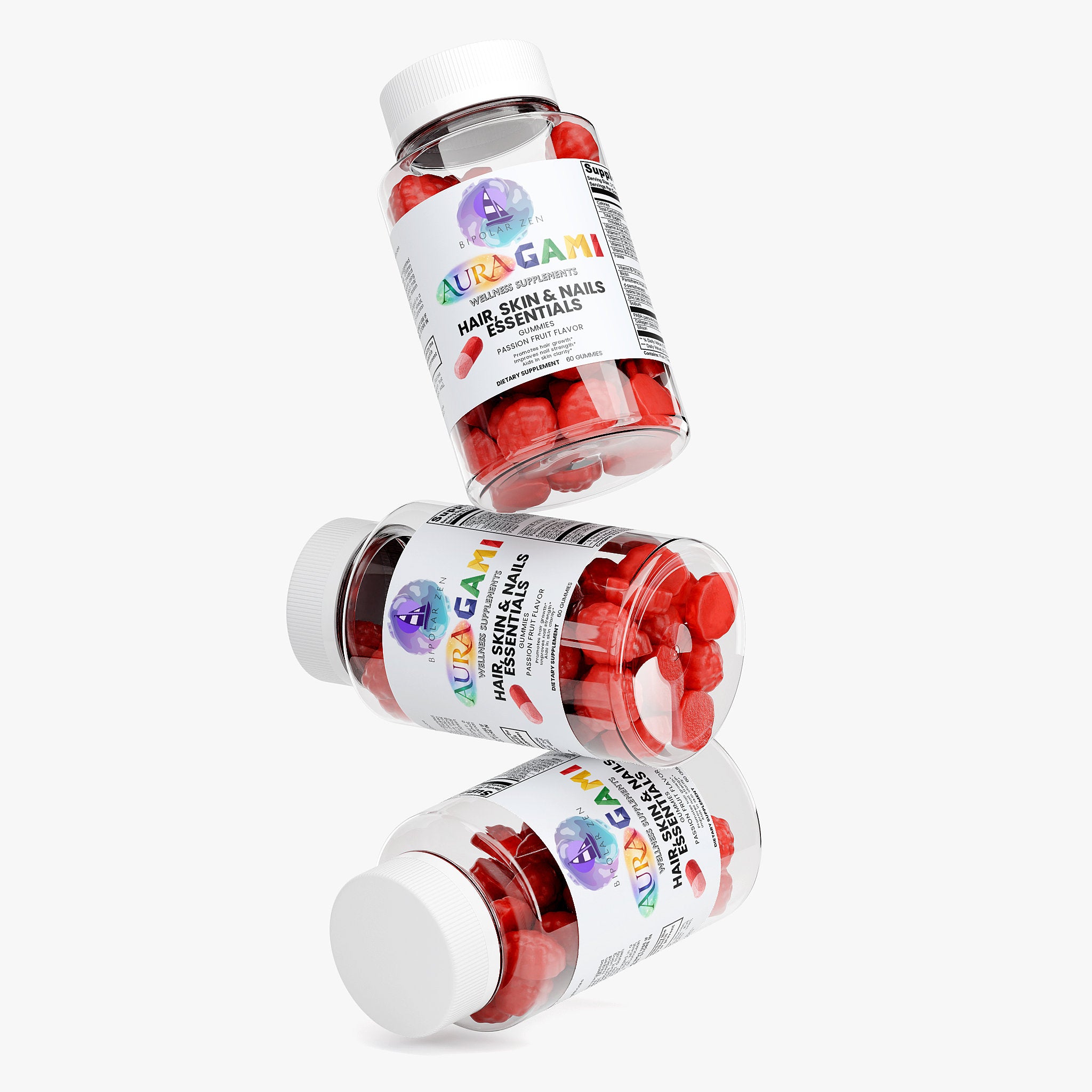 AuraGami Wellness Supplements |  Hair, Skin & Nails Gummies