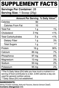E²NERGAIA | Pure3 Naked 100% Whey Protein Isolate – Obsidian Cacao