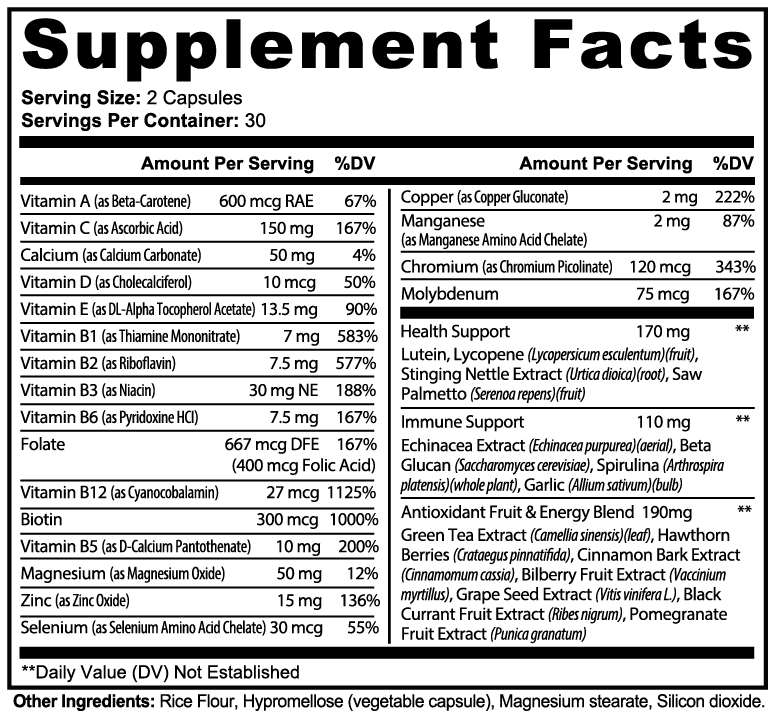 AuraGami Wellness Supplements | Complete Multivitamin