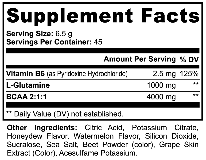 E²NERGAIA | BCAA Post Workout Powder (Honeydew/Watermelon)