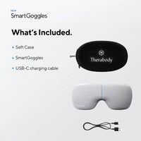 Smartgoggles Bluetooth Heated Massaging Device for Sleep, Focus, and Stress