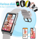 Fitness Tracker, Heart Rate Blood Pressure Monitor Activity Tracker, 1.57'' Touch Screen Calorie Step Counter IP68 Waterproof Watch with Weather Sleep Monitor Music Control for Women Men Kids