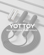 Skipping Ropes for Adults -Cordless Counter Jump Rope with Large Cordless Ball-Weighted Jump Rope for Women with LCD Display