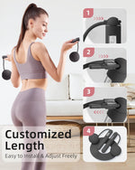 Skipping Ropes for Adults -Cordless Counter Jump Rope with Large Cordless Ball-Weighted Jump Rope for Women with LCD Display
