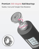 Skipping Ropes for Adults -Cordless Counter Jump Rope with Large Cordless Ball-Weighted Jump Rope for Women with LCD Display