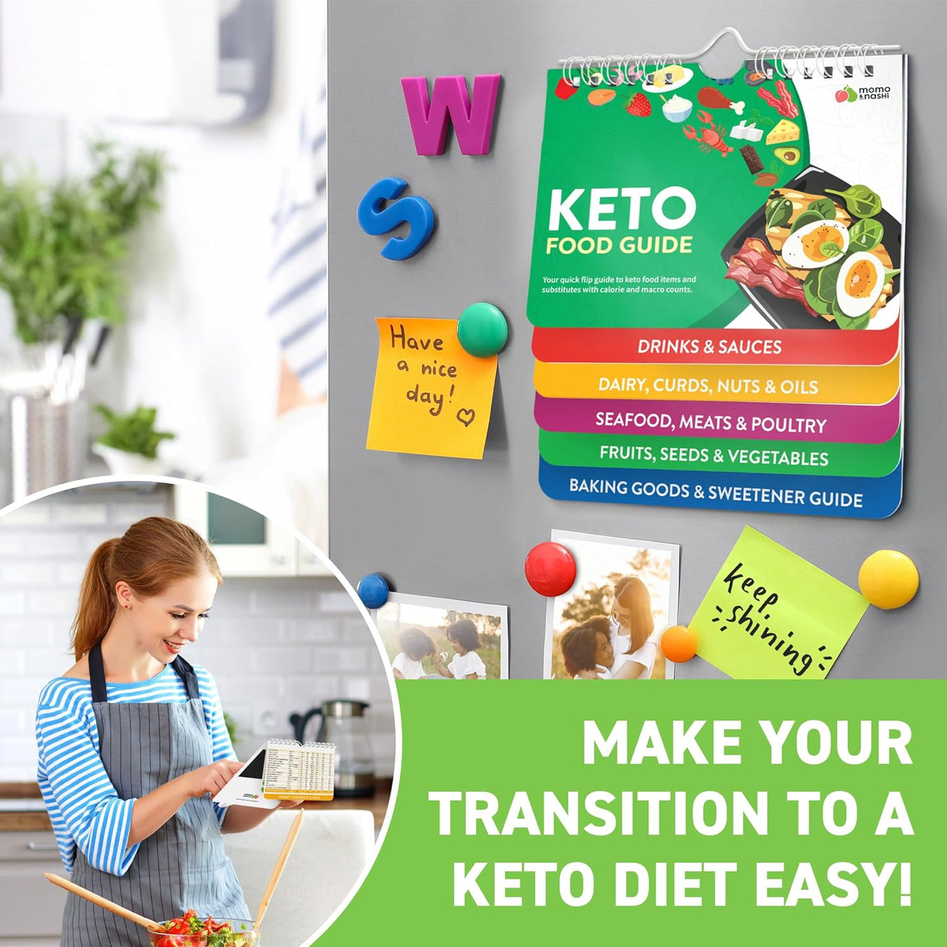 Keto Cheat Sheets Magnet Booklet