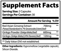 AuraGami Wellness Supplements | Ginkgo Biloba + Ginseng