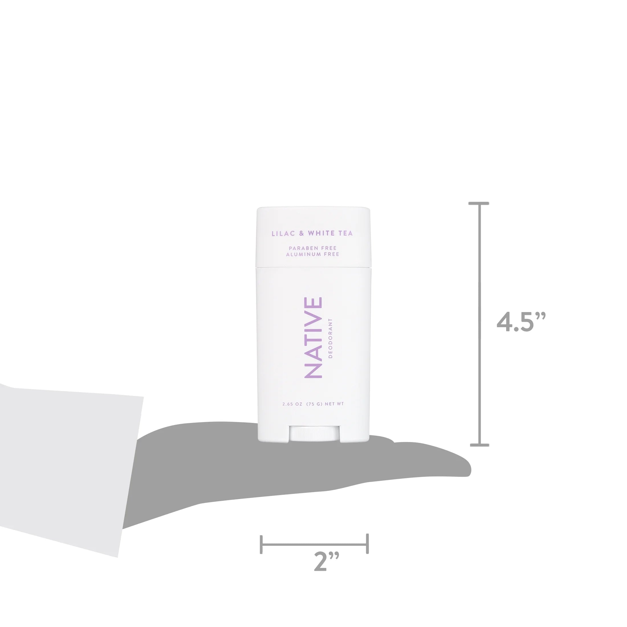 Deodorant, Aluminum Free, Lilac & White Tea, for Women and Men, 2.65 Oz